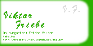 viktor friebe business card